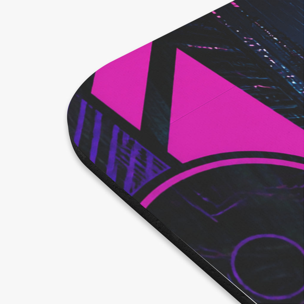 Cyberpunk Motorcycle Mouse Pad, Neon Rider Gaming Desk Mat – My Store